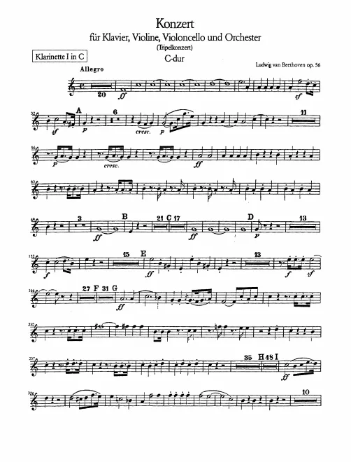 Clarinet 1, 2 (C)