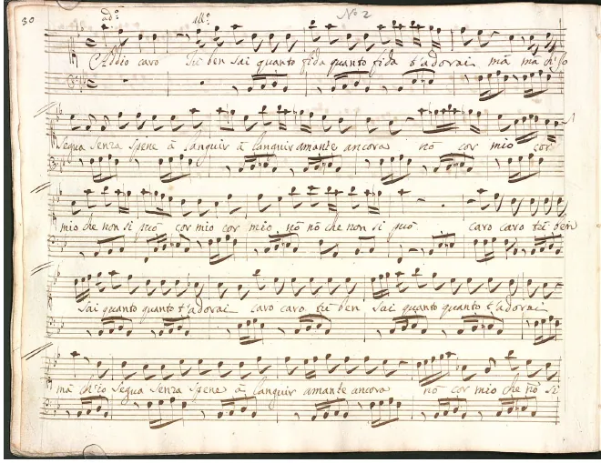 Act II, Sc.2. Aria of Rosane: Addio caro tu ben sai