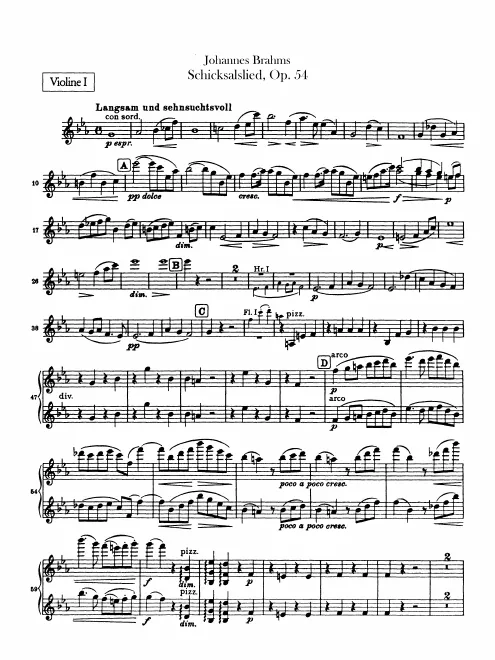 Violins I, II