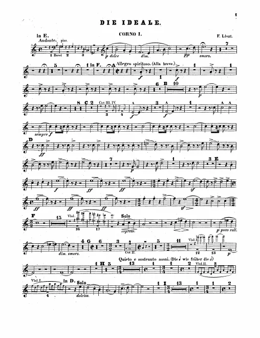 Horn 1, 2, 3, 4 (various keys)