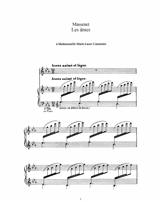 Complete Score (E Major: high voice and piano)