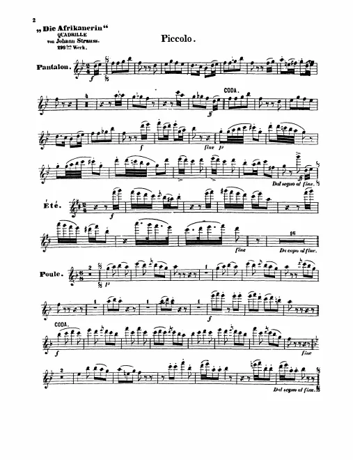 Piccolo, Flute