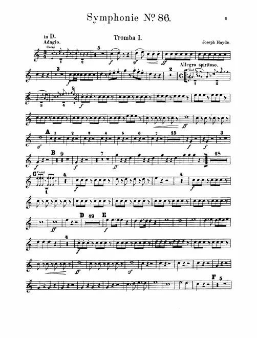 Trumpet 1, 2 (D)