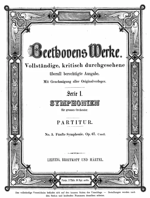 2/5. Fünfte Symphonie, Op.67, c moll