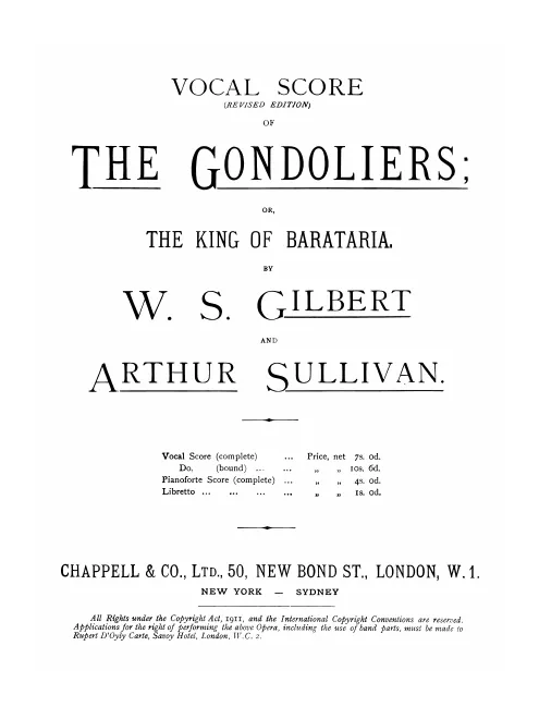 Vocal Score