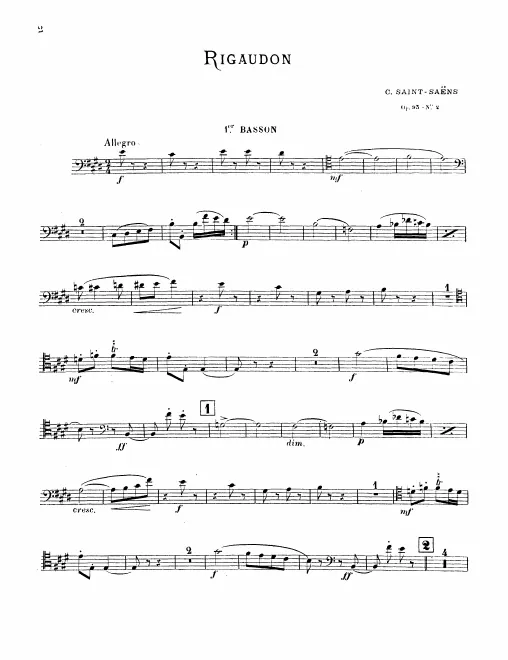 Bassoon 1, 2