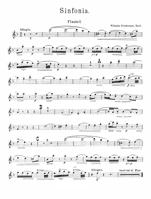 Flute 1, 2