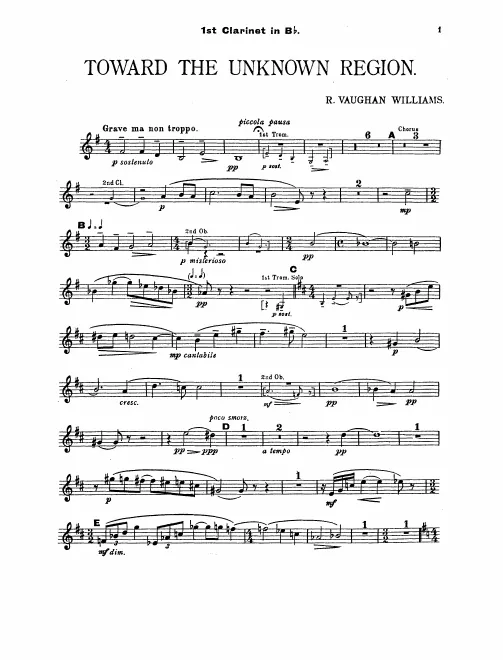 Clarinet 1, 2, Bass Clarinet (B)