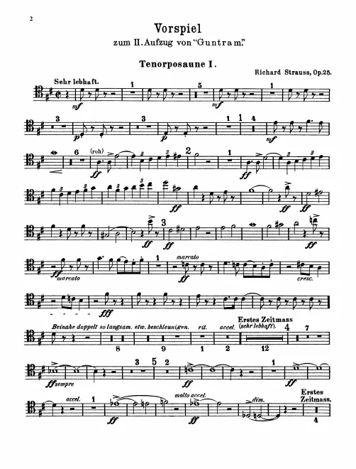 Trombone 1, 2, 3, Tuba