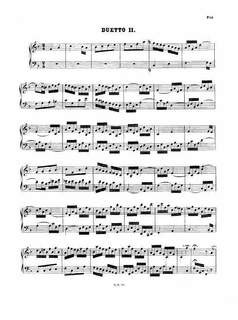 2. Duetto in , BWV 803