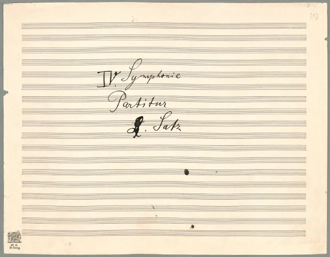 Movement II. Draft. (BSB Mus. MS 22735)