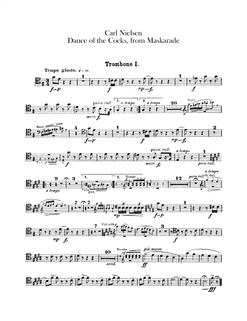 Trombone 1, 2, 3, Tuba