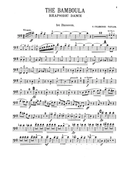 Bassoon 1, 2