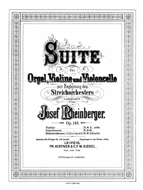 Organ and soli score