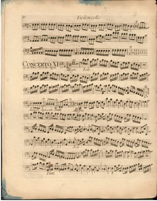 Cellos (solo and ripieno)