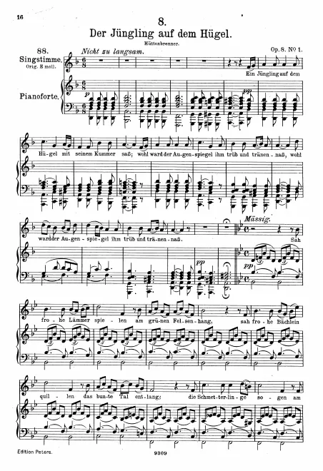 Complete Score (Medium voice, transposed to )