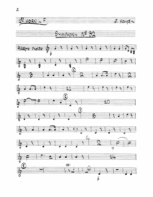 Horn 1, 2 (F)