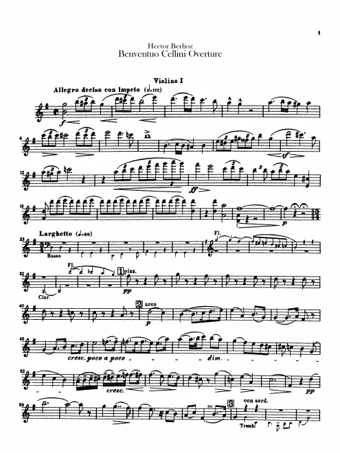 Violins I, II