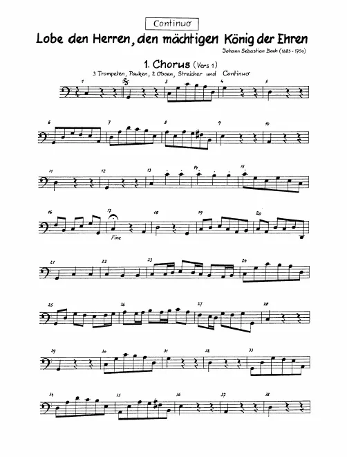 Continuo (Cellos/Basses)