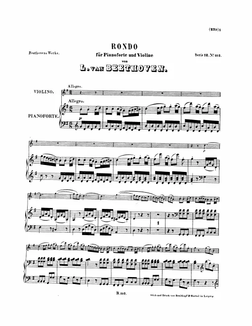 Complete Score and Violin Part