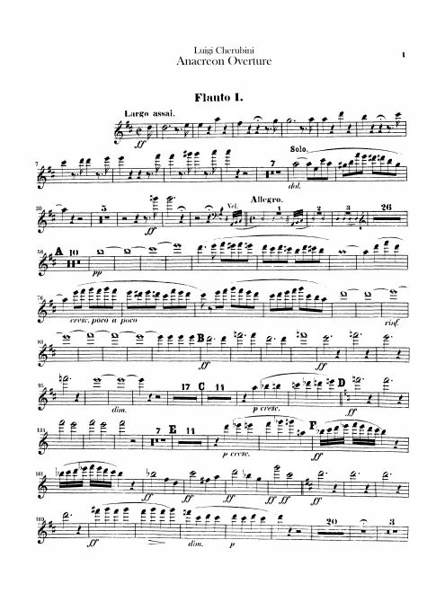 Flute 1, 2 (also Piccolo)