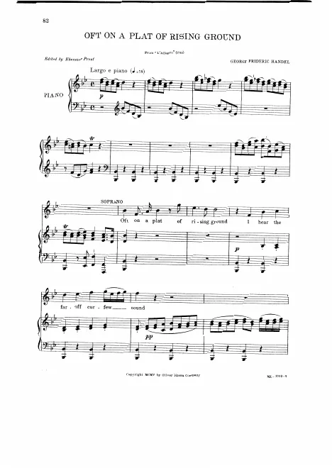 Aria: 'Oft on a plat of rising ground'