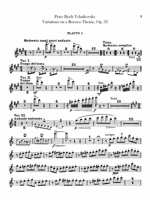 Flute 1, 2