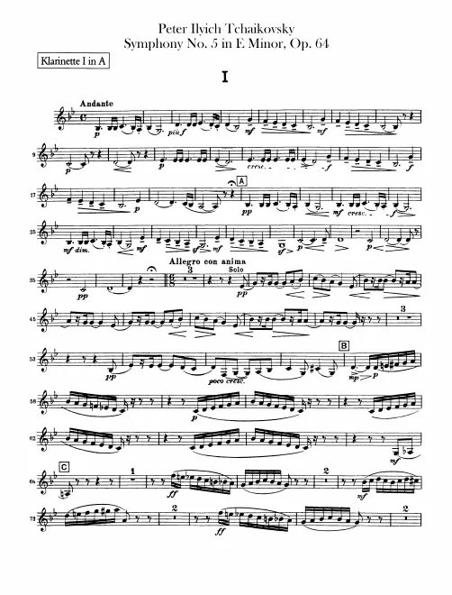 Clarinet 1, 2 (A)