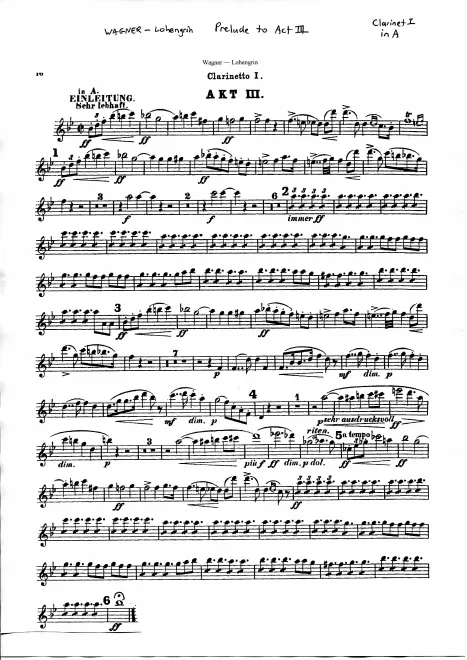 Clarinet 1, 2, 3