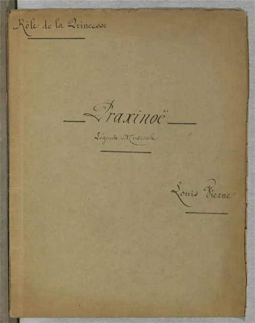 La Princesse - Piano Score
