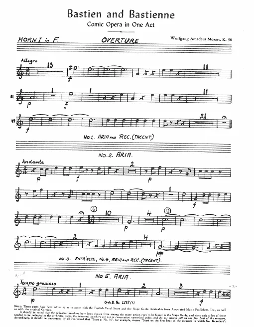 Horn 1, 2 (F)