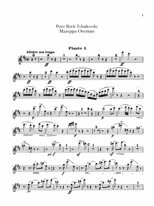 Flute 1, 2, 3