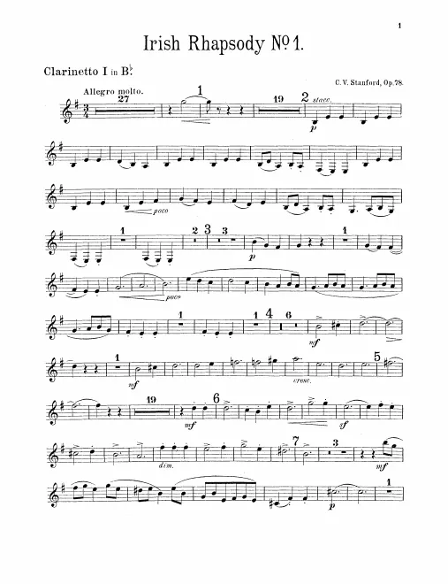 Clarinet 1, 2, Bass Clarinet (B)