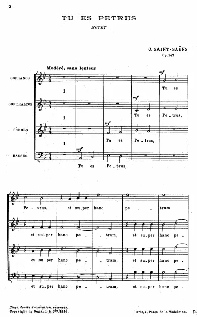 Chorus Score (voices only)
