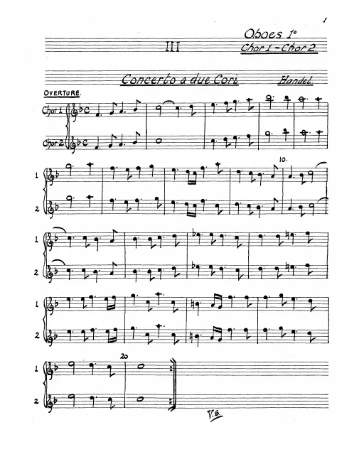 Oboe 1 (Chor I/II), 2 (Chor I/II)