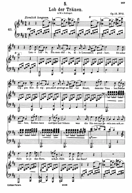 Complete Score (original/high voice, )