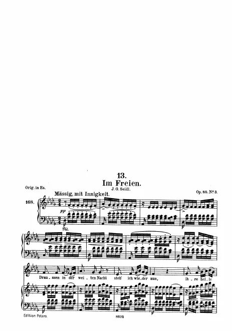 Complete Score (Medium Voice, transposed to )