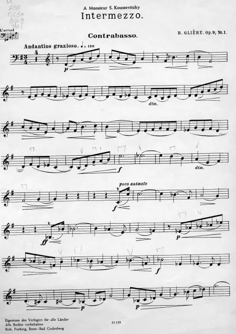 Double Bass Part