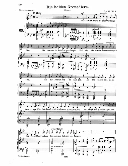 Complete Score (original / low voice / )