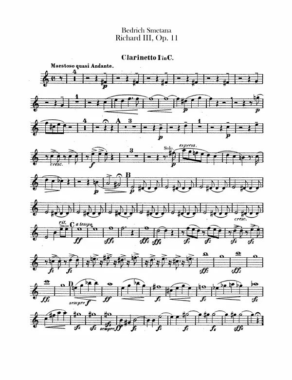 Clarinets 1, 2