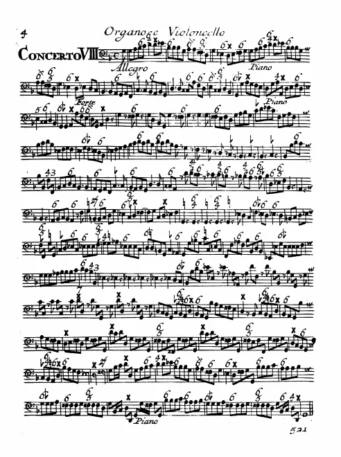Continuo (Cellos, Basses, Keyboard)