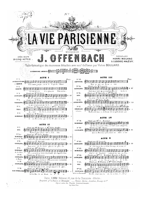 No.6, Rondeau: "Je suis Brésilien" (Act I, No.6b)
