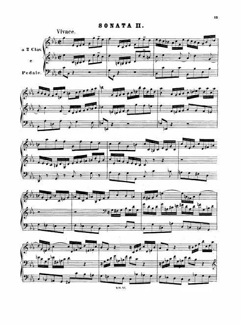 Sonata No.2 in , BWV 526