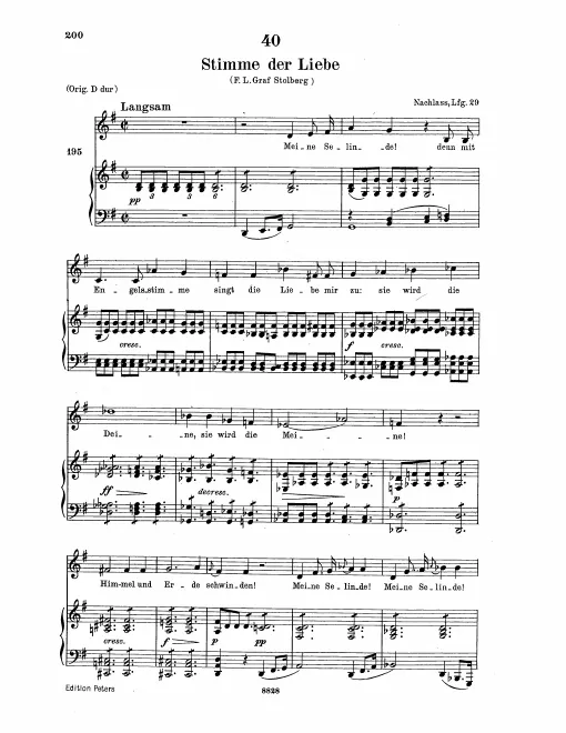 Complete Score (Low Voice, transposed to )