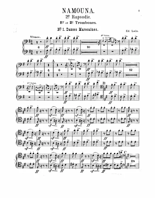Trombone 1/2, 3, Ophicleide