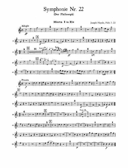 Horn 1, 2 (E)