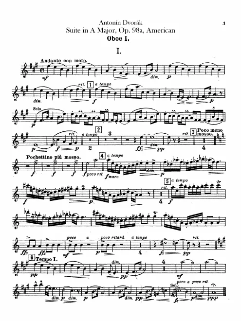 Oboe 1, 2