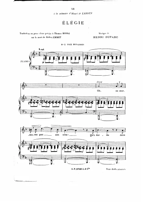 Complete Score (D minor, medium voice)