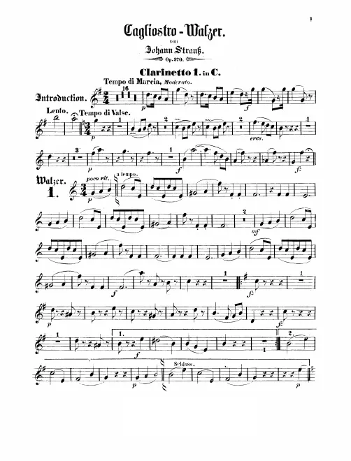 Clarinet 1, 2 (C)