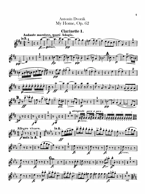 Clarinet 1, 2 (B/A)